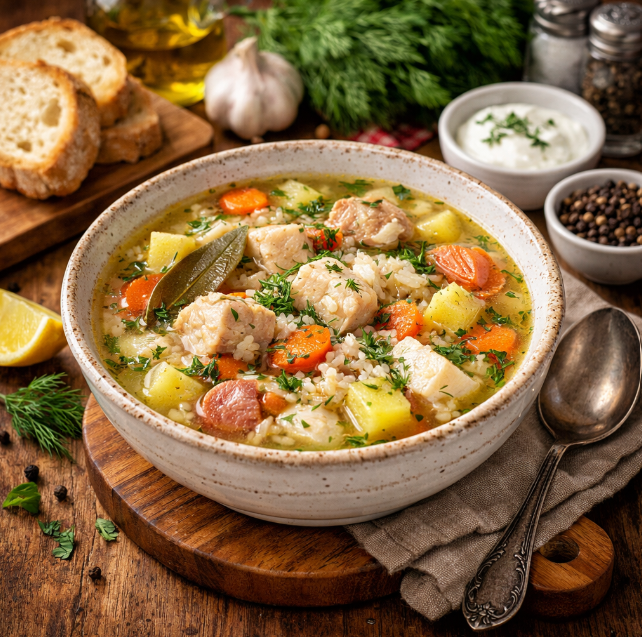 Рыбный суп с рисом рецепты от Дарики