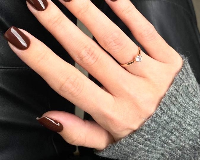Маникюр в шоколадном цвете – это ХИТ и вы должные его себе сделать