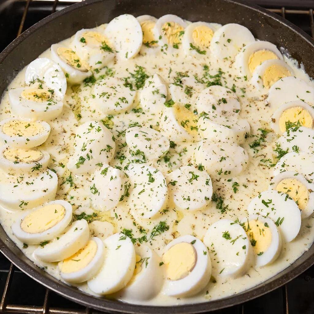 Яйца в сметане: Простое Блюдо с Изысканным Вкусом