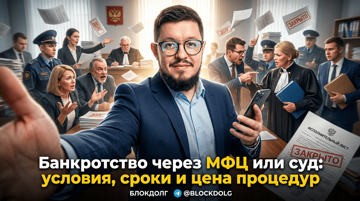    Основные различия между упрощенным и судебным списанием долгов Максим