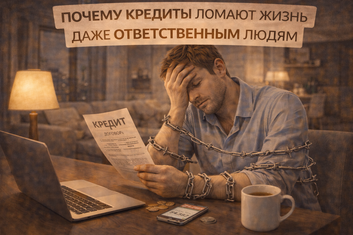 Почему кредиты ломают жизнь даже ответственным людям