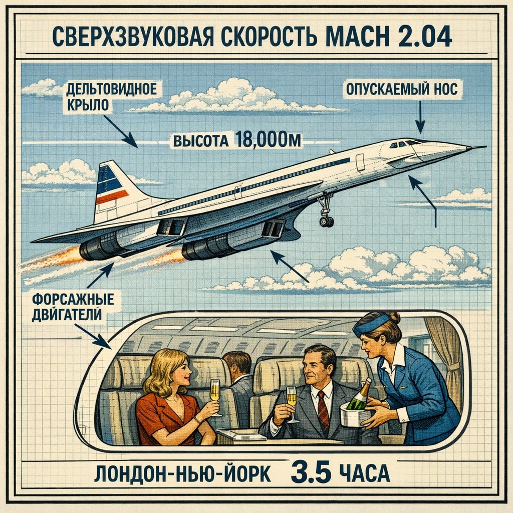 Конкорд устройство: Mach 2, дельта-крыло, опускаемый нос, форсаж — инженерный шедевр 1970-х