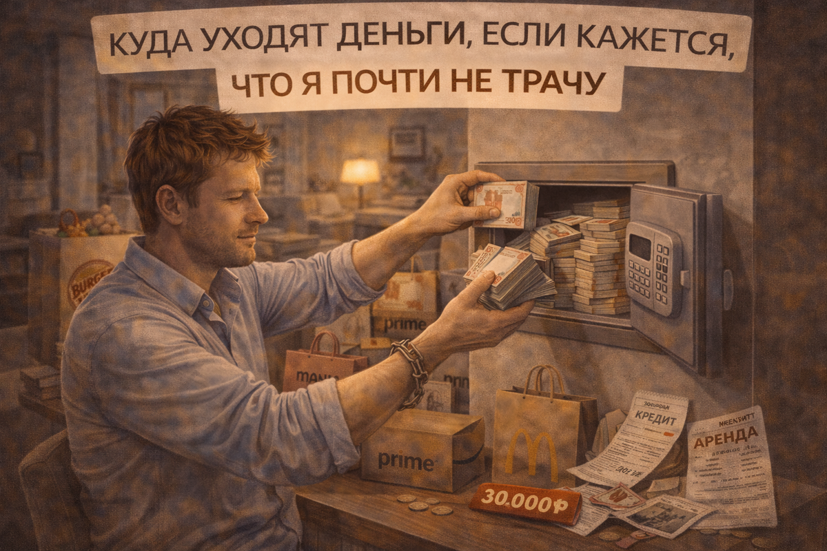 Куда уходят деньги, если кажется, что я почти не трачу