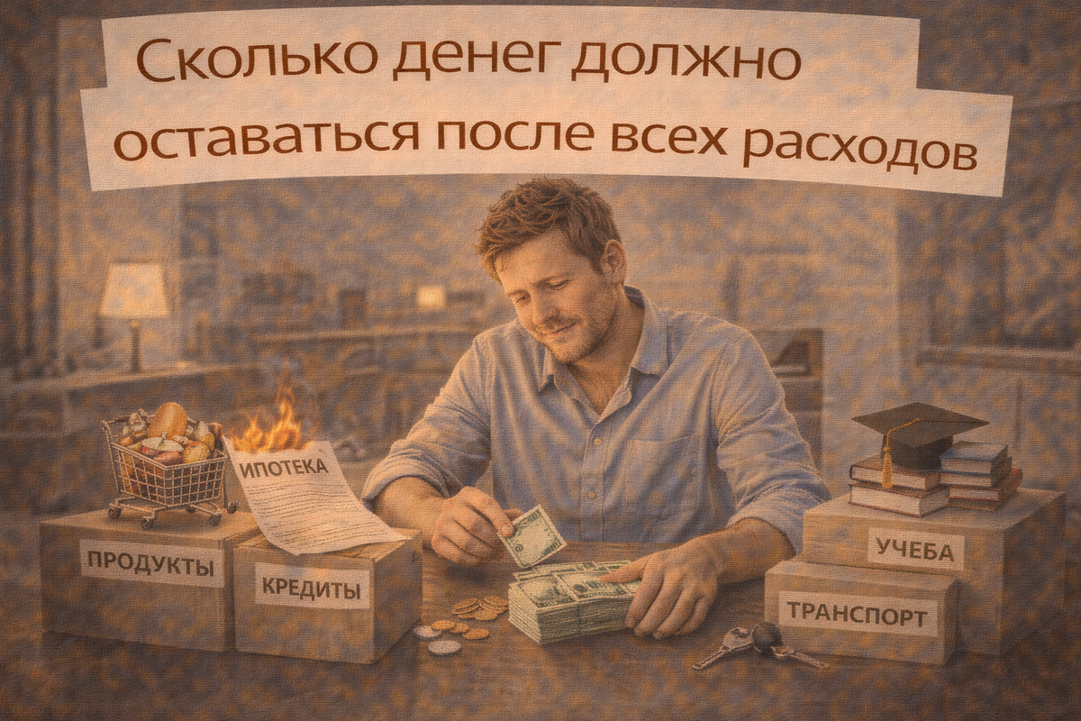 Сколько денег должно оставаться после всех расходов