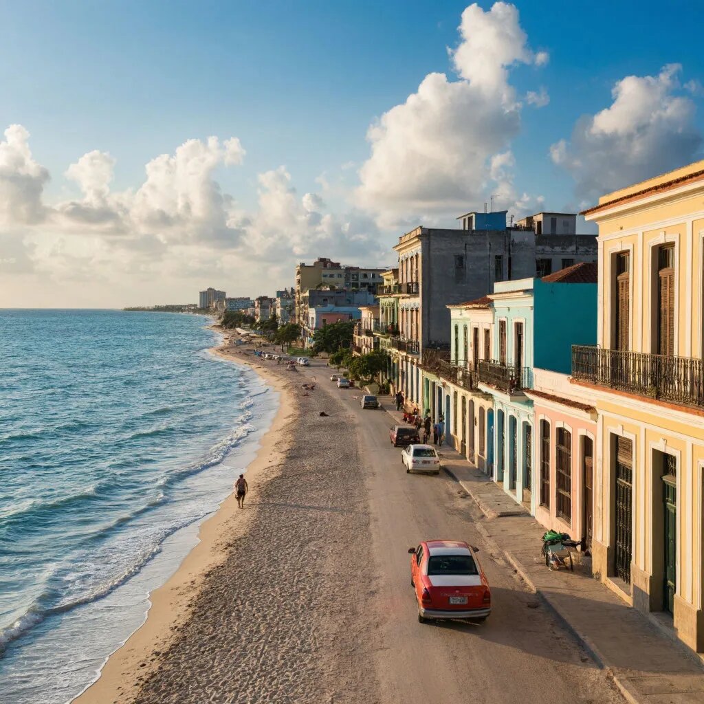 Куба. Иллюстрация сгенерирована нейросетью 