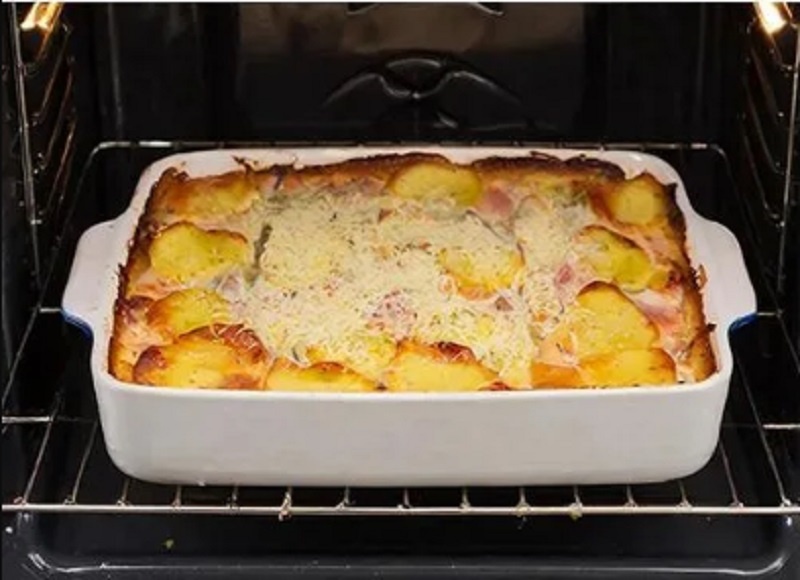 Запеканка с сёмгой и картофелем