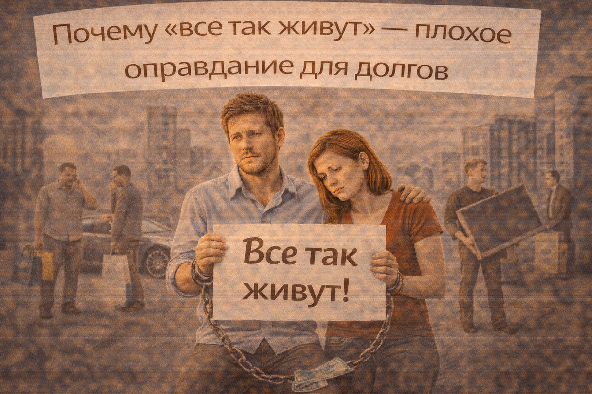 Почему «все так живут» — плохое оправдание для долгов