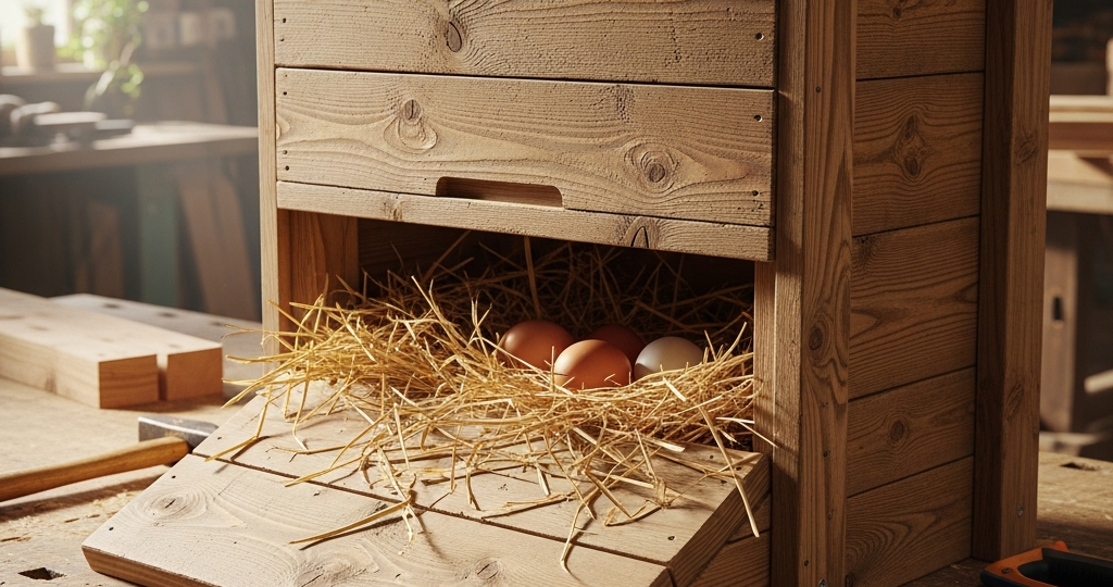 Забудьте про расклев и грязные яйца: как я собрал «умные» гнезда, которые куры не могут разграбить