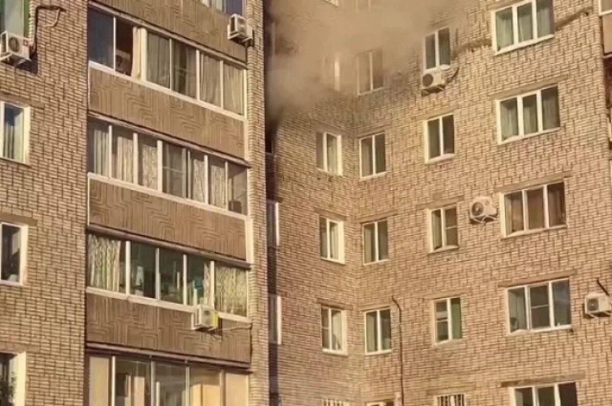    В Комсомольске при пожаре пострадала женщина,отравившись продуктами горения