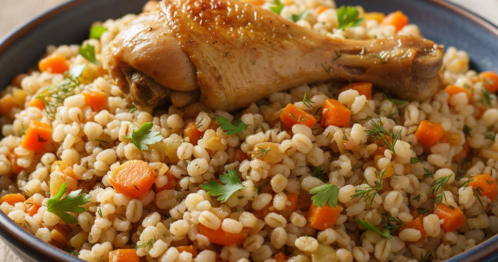 Откройте перловку по-новому: нежнейшая курица с овощами и крупой