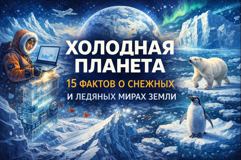 15 фактов о снежных и ледяных мирах Земли