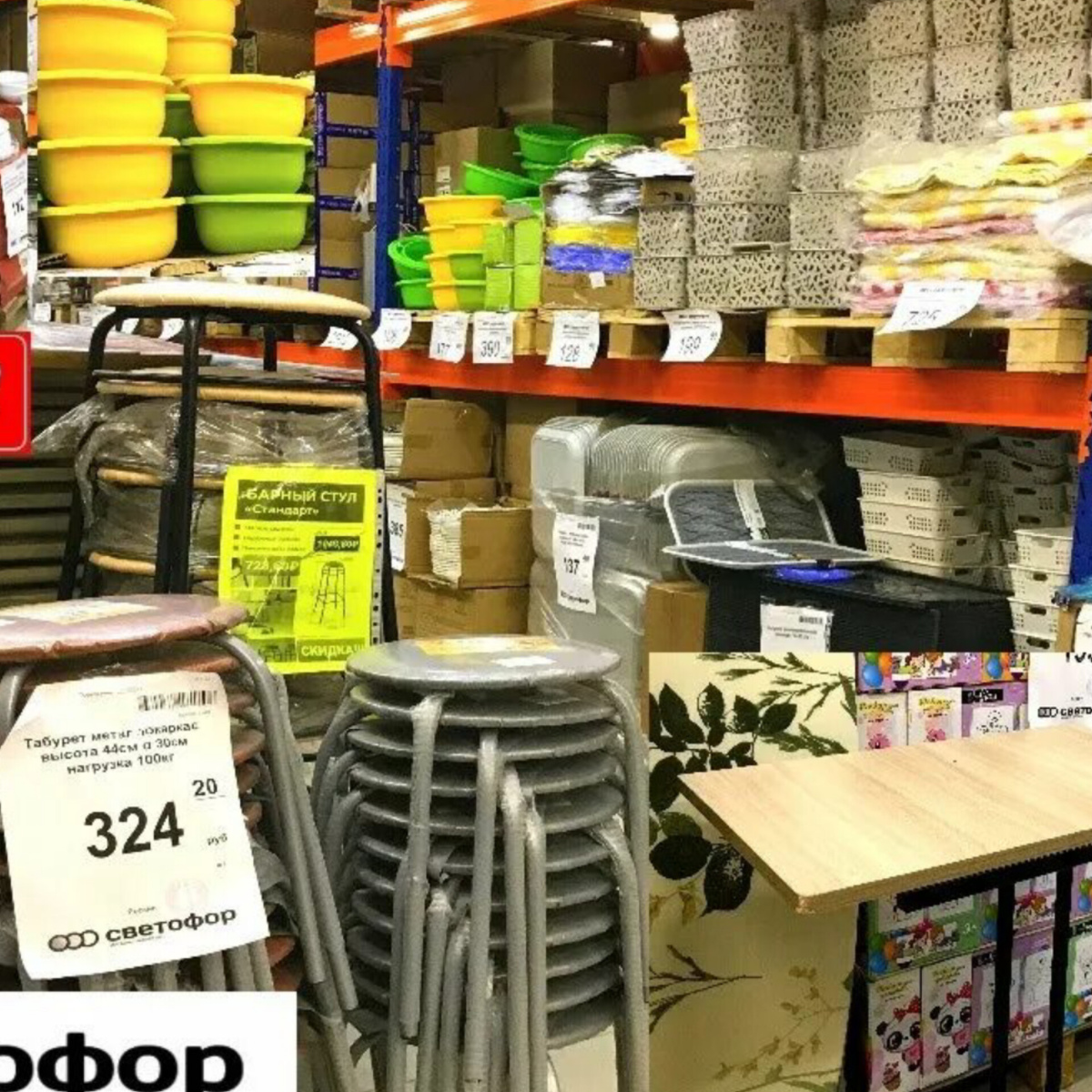 Разной посуды очень много