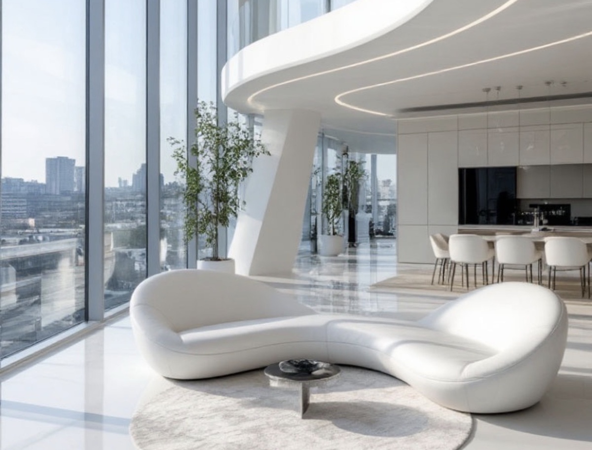 Дизайн-эскиз гостиной. Дизайн интерьера студия АрхиКомфорт