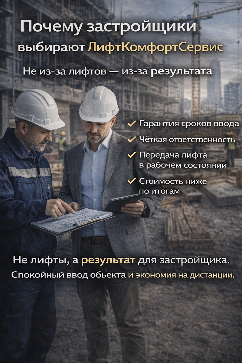 Не из-за лифтов — из-за результата