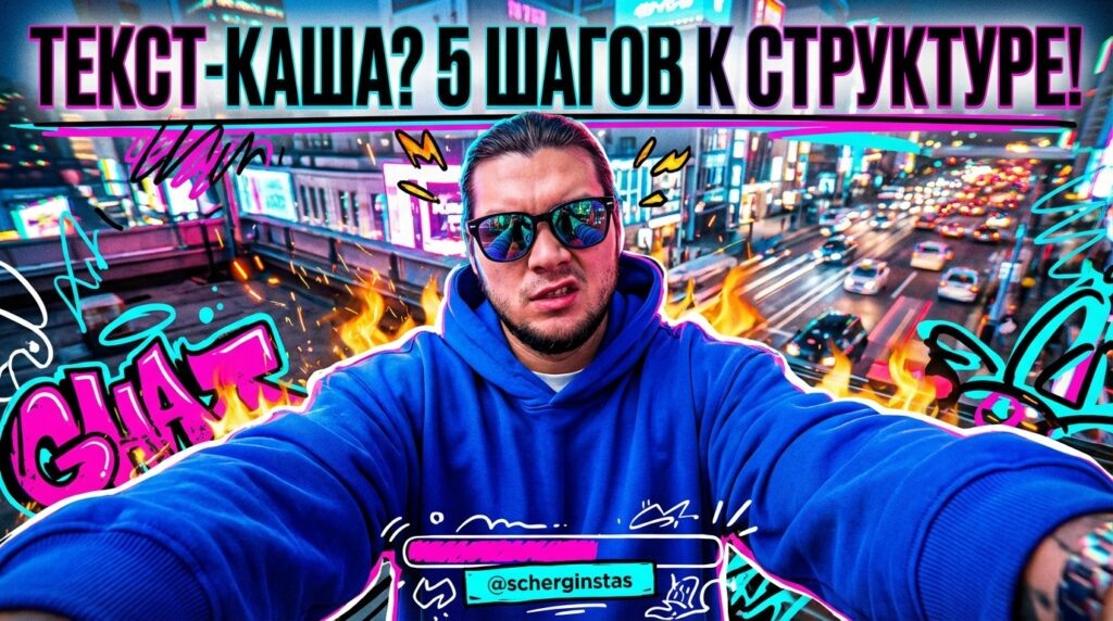    Следуйте этим 5 шагам, чтобы превратить «кашу» в мыслях в четкую структуру текста. schergin