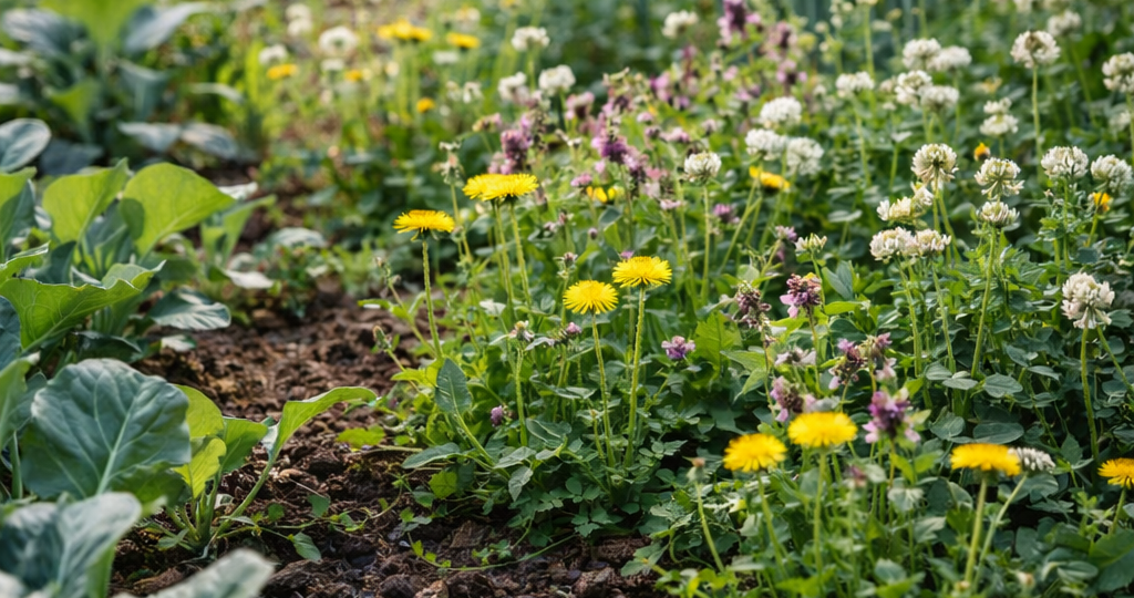 Зачем оставлять часть сорняков до цветения