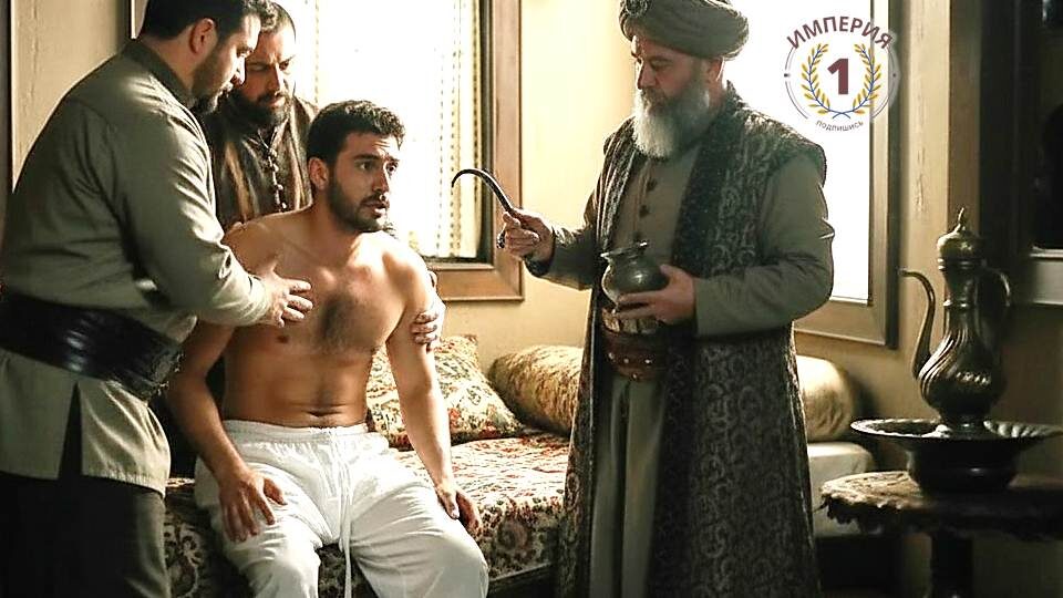 Изображение созданное нейросетью на основе авторского описания: процедура кастрации в Османской империи