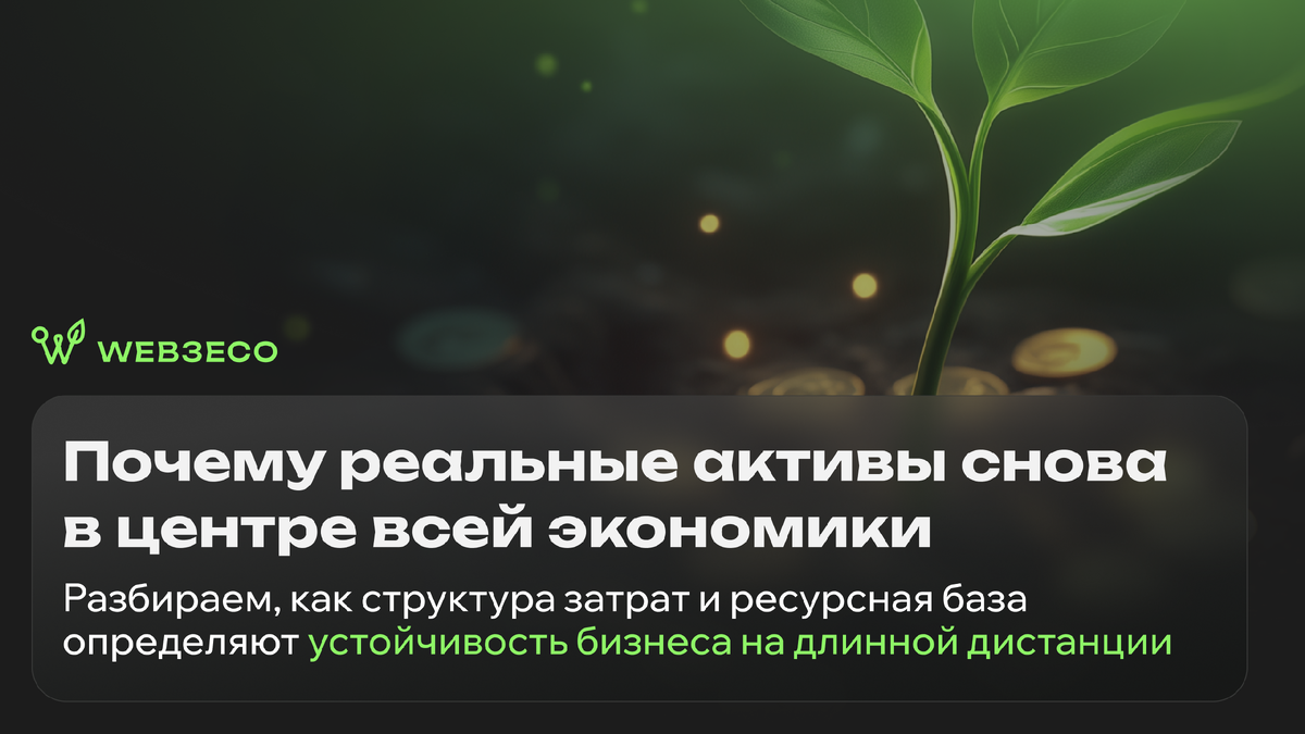 Почему реальные активы снова в центре всей экономики. Разбираем, как структура затрат и ресурсная база определяют устойчивость бизнеса на длинной дистанции