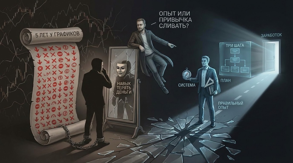 Почему 5 лет у графиков — не опыт, а привычка сливать?