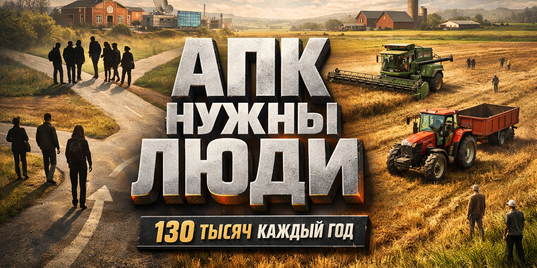130 тысяч в год: почему АПК ищет людей быстрее, чем успевает их вырастить