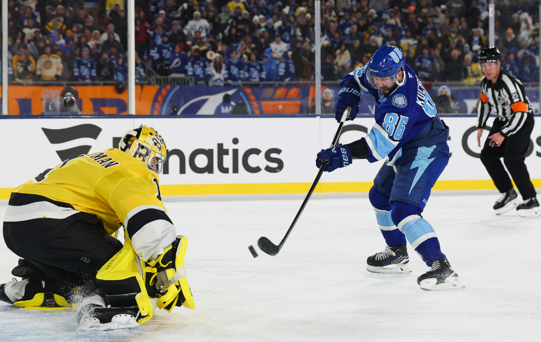 Никита Кучеров продолжил погоню за лидерами гонки лучших бомбардиров НХЛ. Фото: соцсети