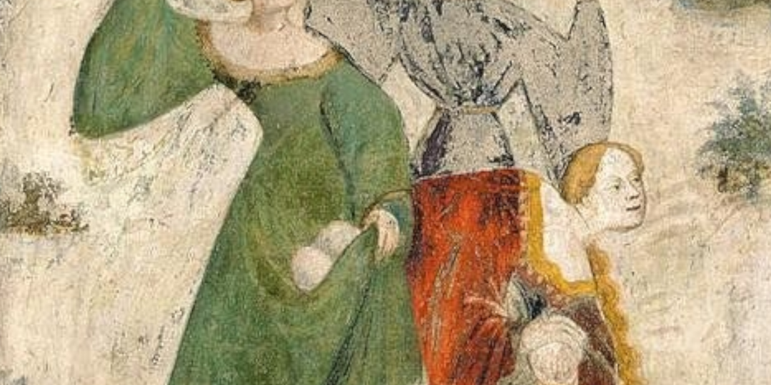 Готические снежки со средневековой фрески