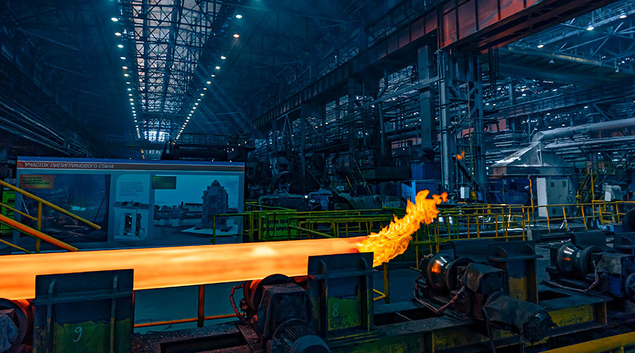 Трубопрокатный цех №1. Прокат заготовки на непрерывном стане. Фото: пресс-служба компании