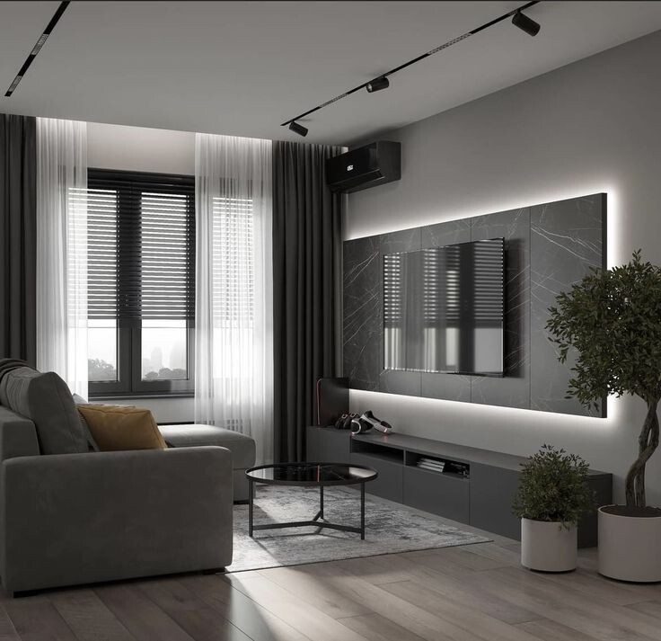 Дизайн проект кухни гостиной