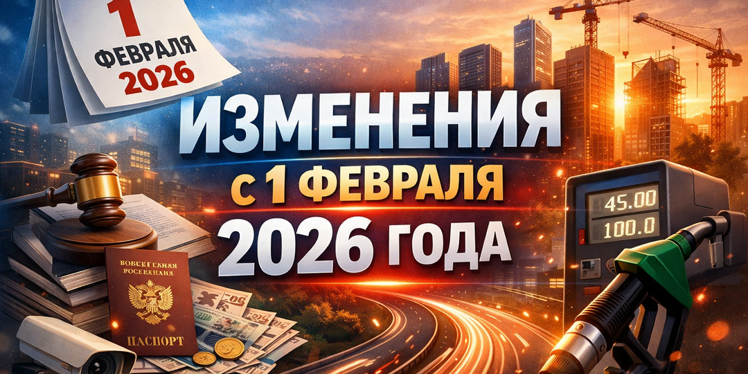 ИЗМЕНЕНИЯ С 1 ФЕВРАЛЯ 2026 ГОДА