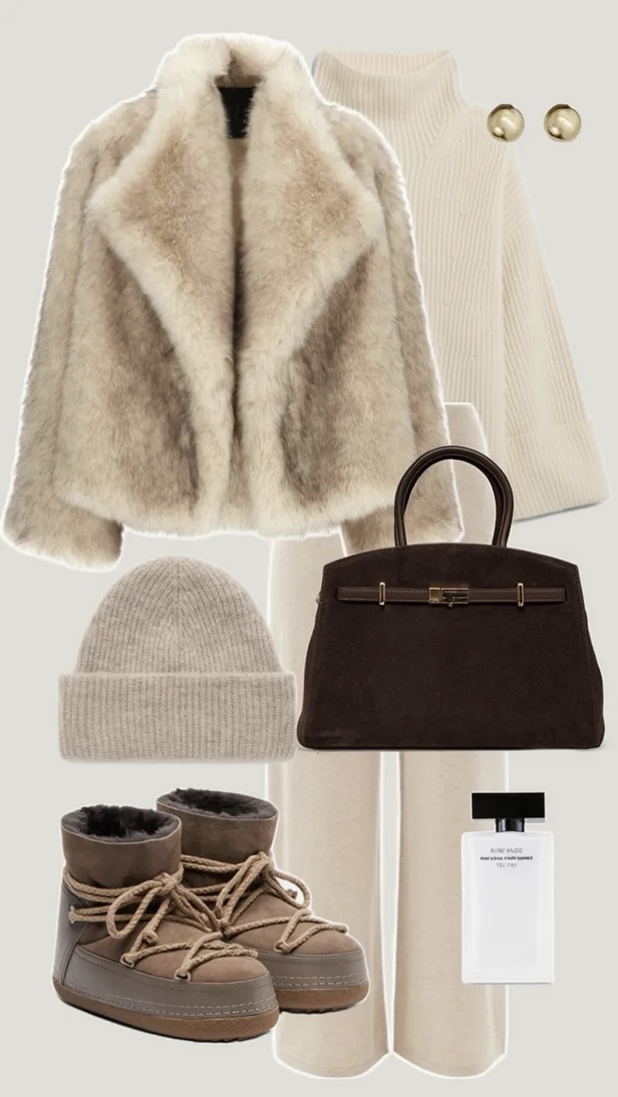 Зимний образ с сумкой Jack Arno