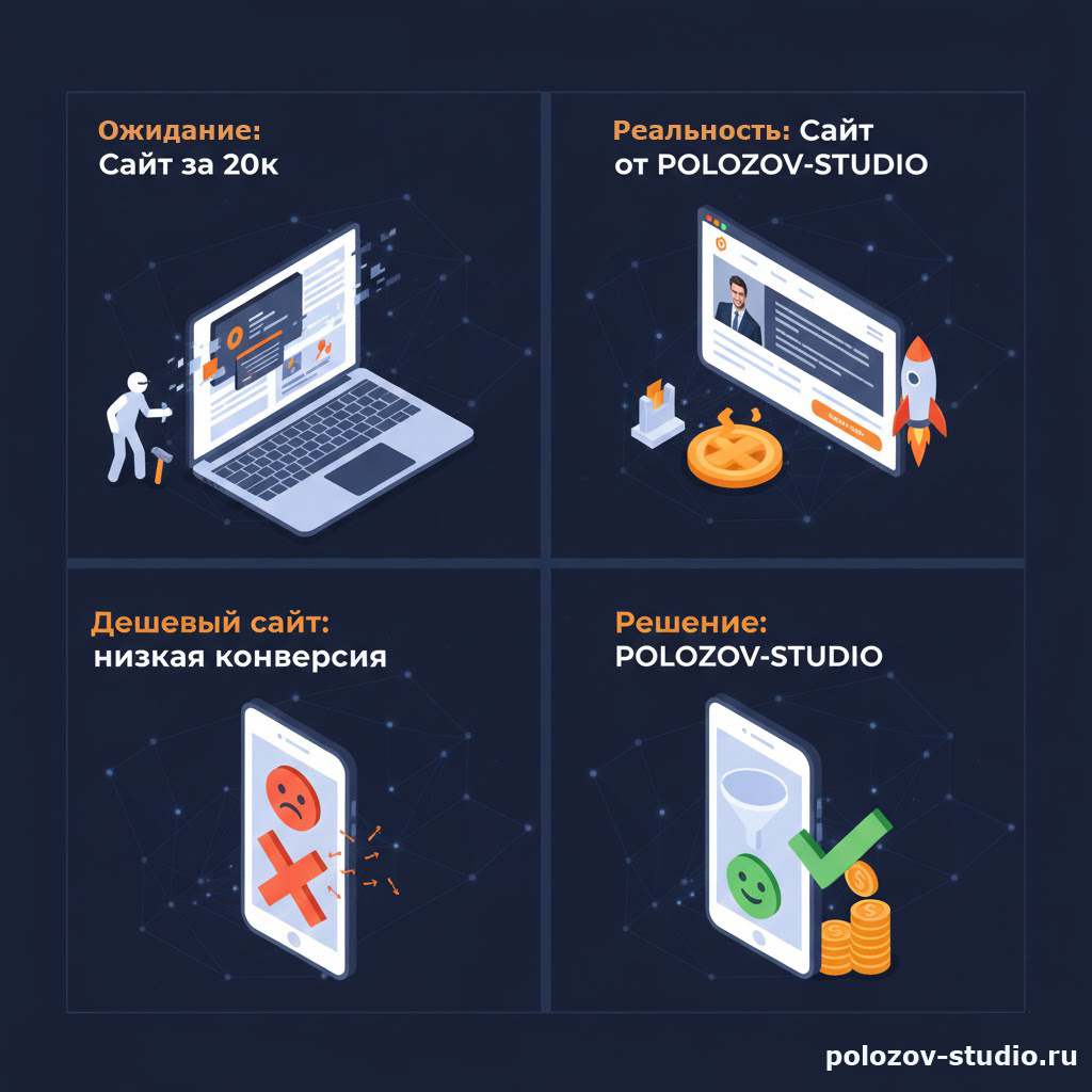 Разработка продающего сайта от веб-студии POLOZOV-STUDIO