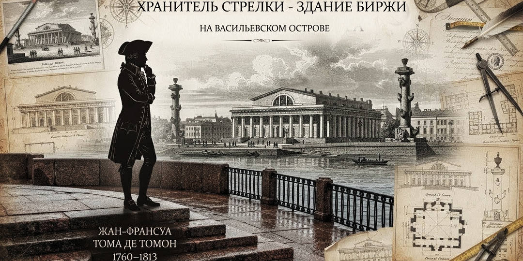 ХРАНИТЕЛЬ СТРЕЛКИ — Здание БИРЖИ на Васильевском острове