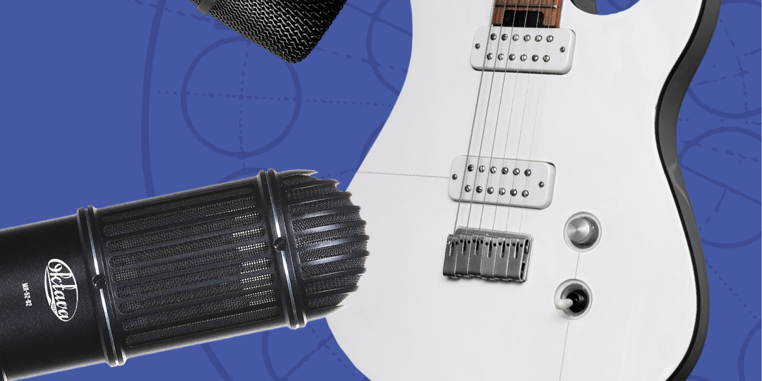 Запись электрогитары. Комбинация ленточного и динамического микрофона.