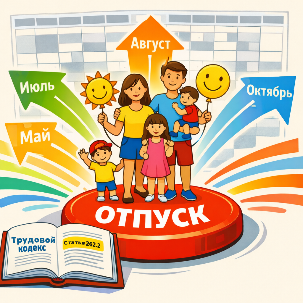 Отпуск многодетным родителям