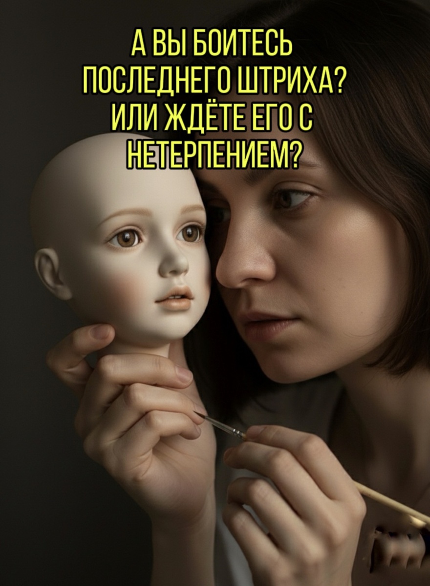 А вы боитесь последнего штриха? Или ждёте его с нетерпением?