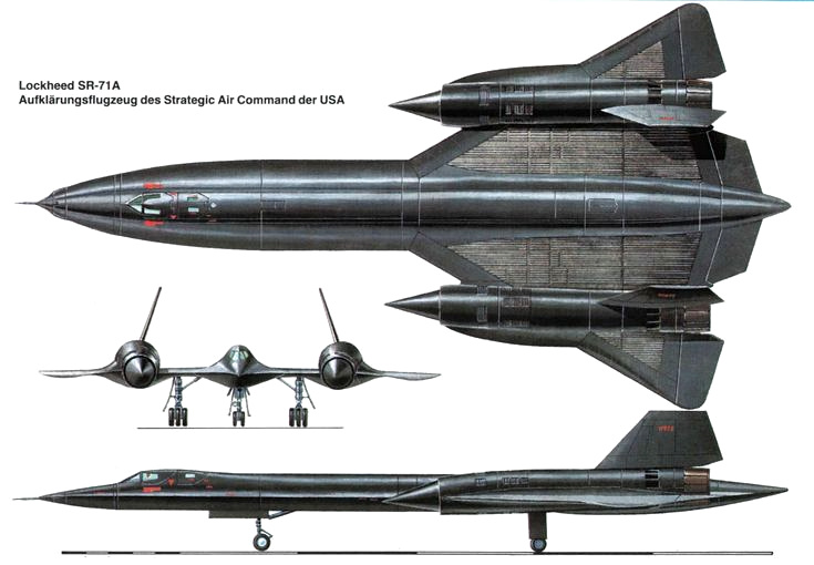 Lockheed SR-71 схема