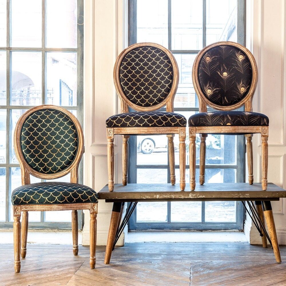 Стул «Чешуйки» (изумруд)