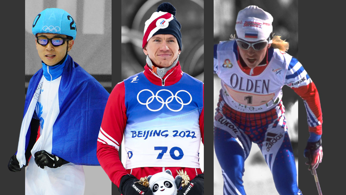    Виктор Ан, Александр Большунов, Анфиса Резцова.Getty Images, Александр Федоров, Дарья Исаева