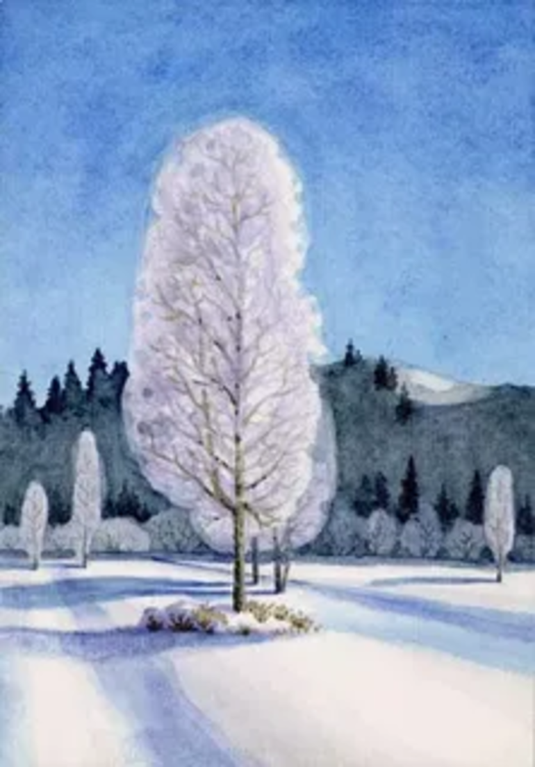Художник Анатолий Петрович Веселёв   —   "Хрустальная берёза"