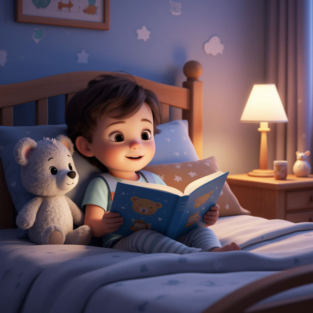 Так нейросеть иллюстрирует читающего ребёнка. В комнате слишком темно, вы не находите?