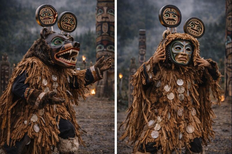 Танец в маске-трансформере. Изображение сгенерировано нейросетью ChatGPT.