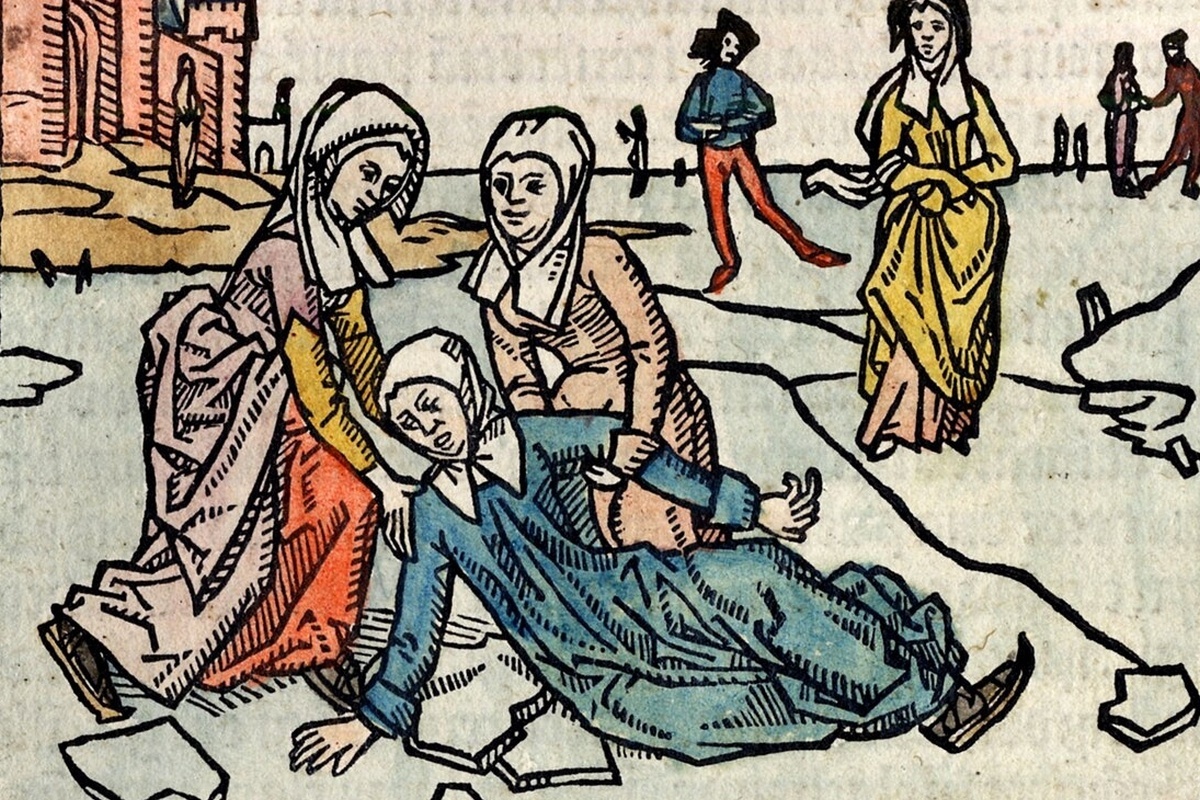    В средневековом Новгороде жители зимой проводили свободное время на свежем воздухе так же, как и сегодня - катались на коньках. / Новгородский музей-заповедник