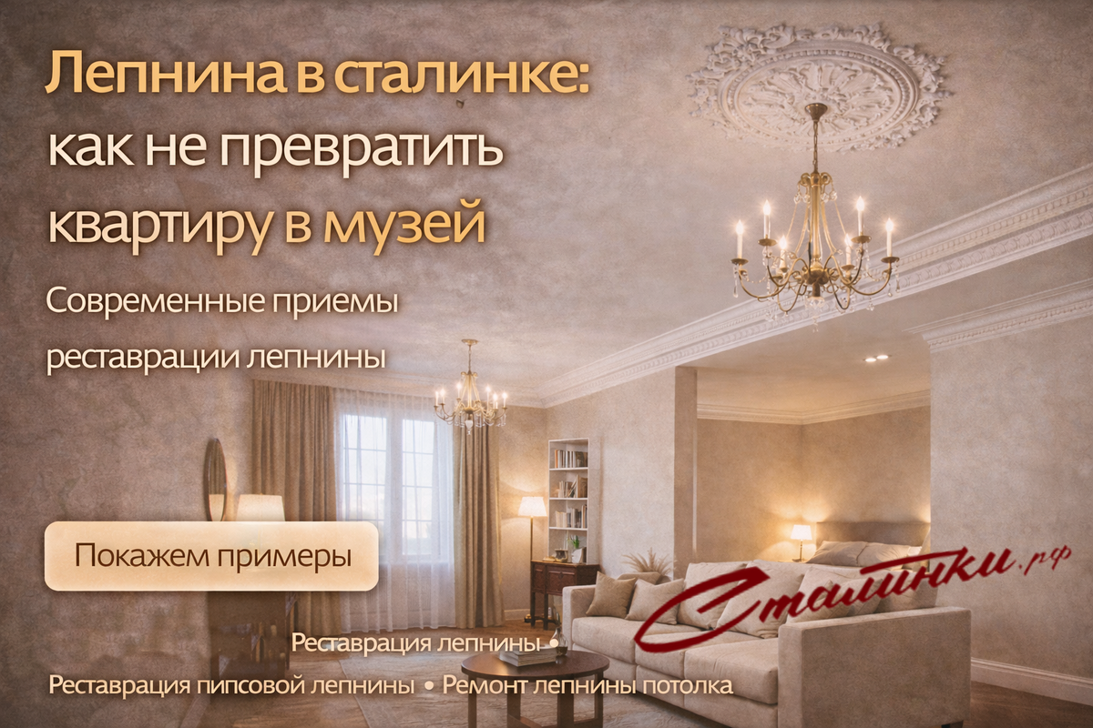 Лепнина в сталинке - Сталинки.рф