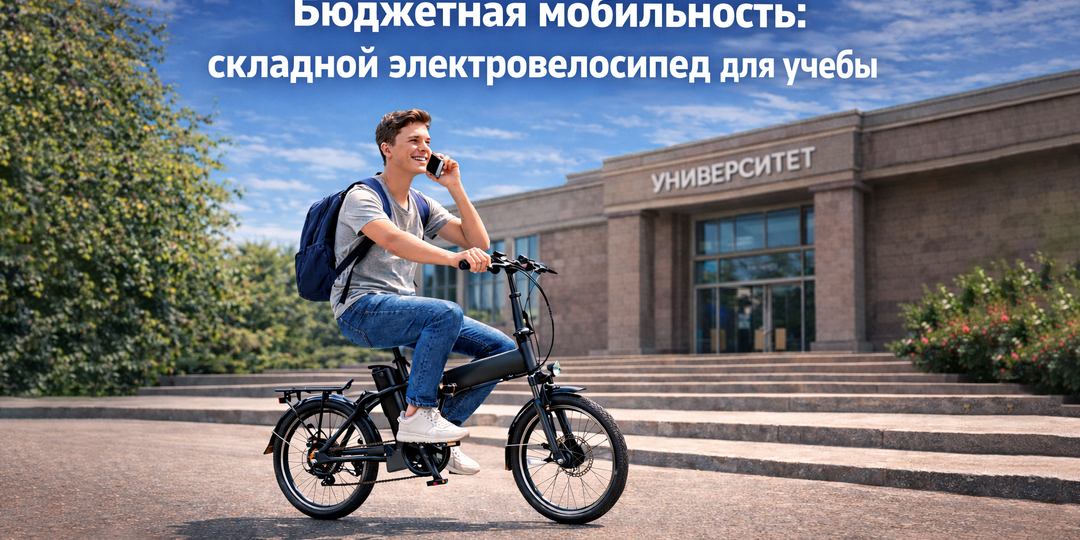 Бюджетная мобильность: складной электровелосипед для учебы