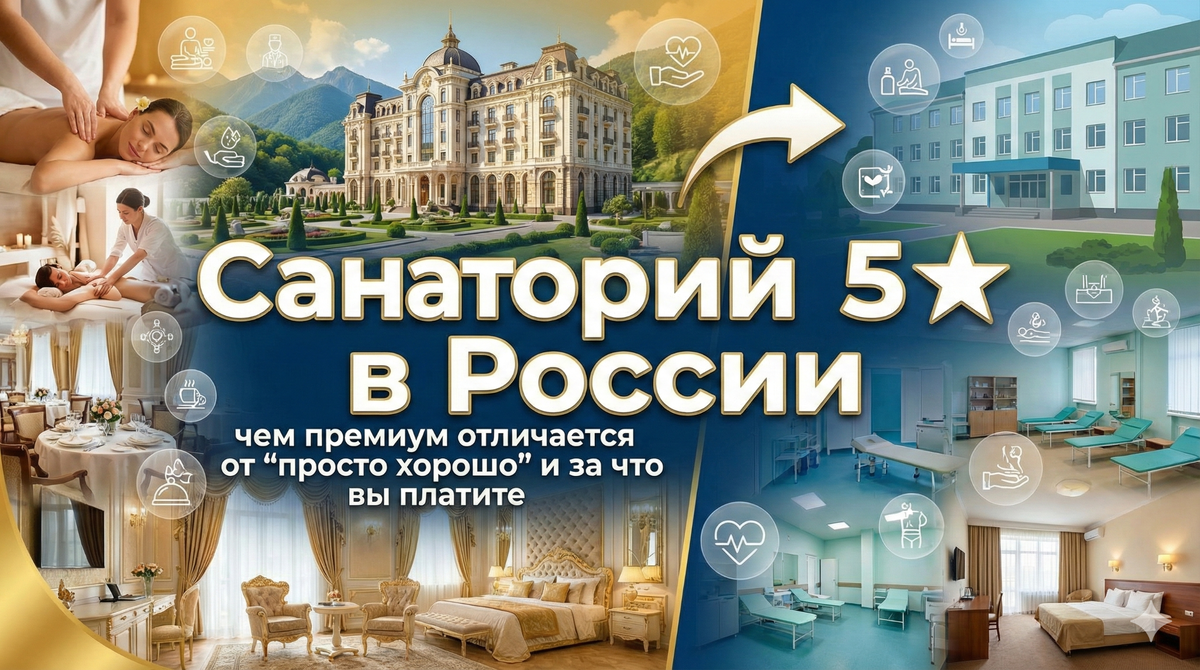 Санаторий 5★ в России: чем премиум отличается от ‘просто хорошо’ и за что вы платите”