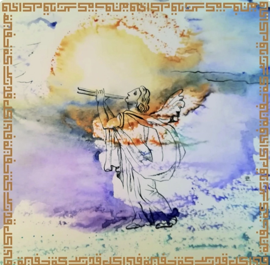 Чудесное произведение художницы на шелке