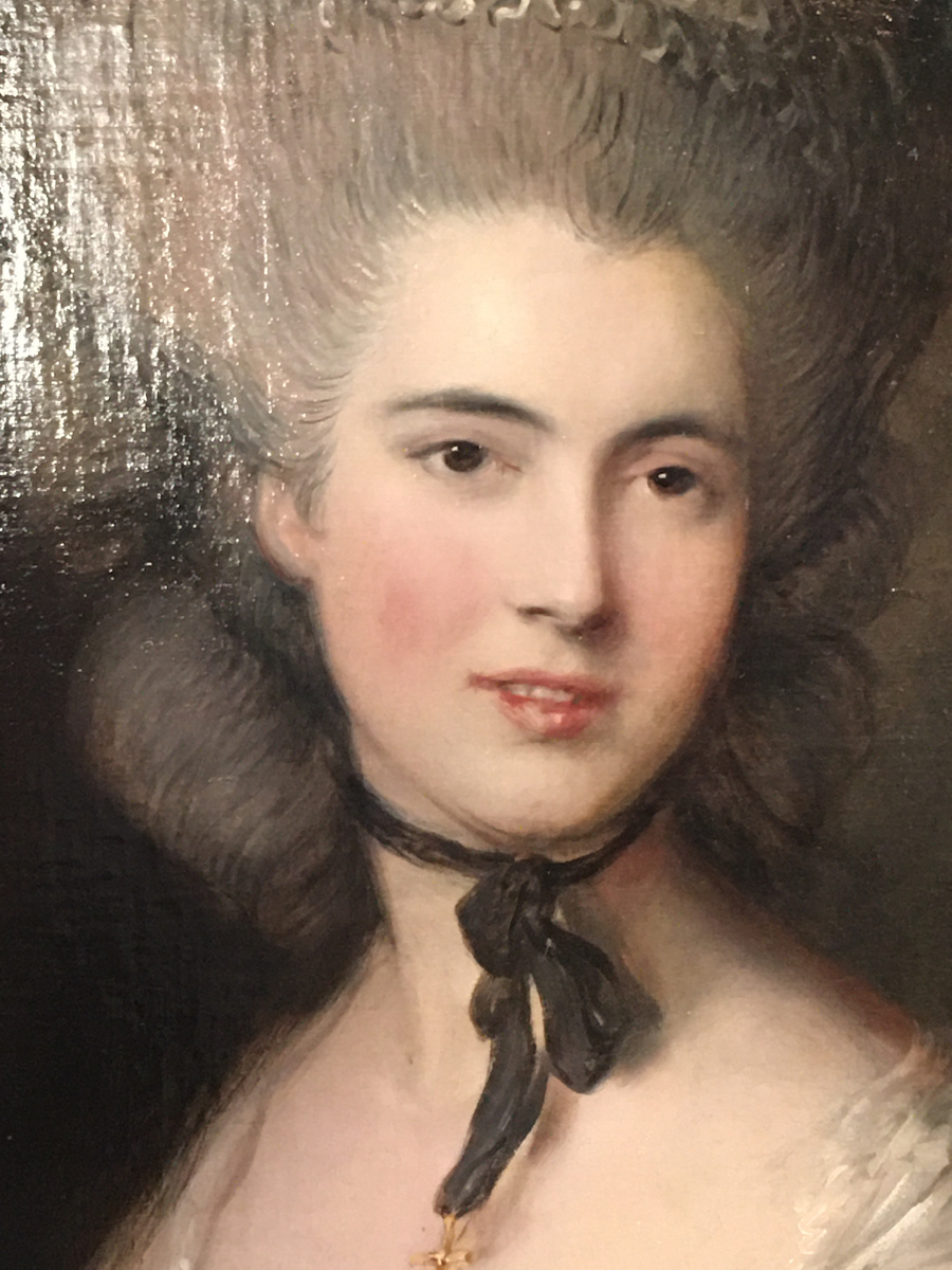 Гейнсборо Дама в голубом 1780 год (фрагмент) 