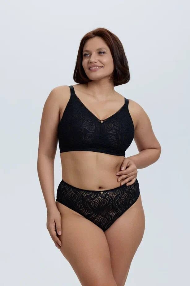 Бюстократия Пламя бралетт без косточек черный / Black