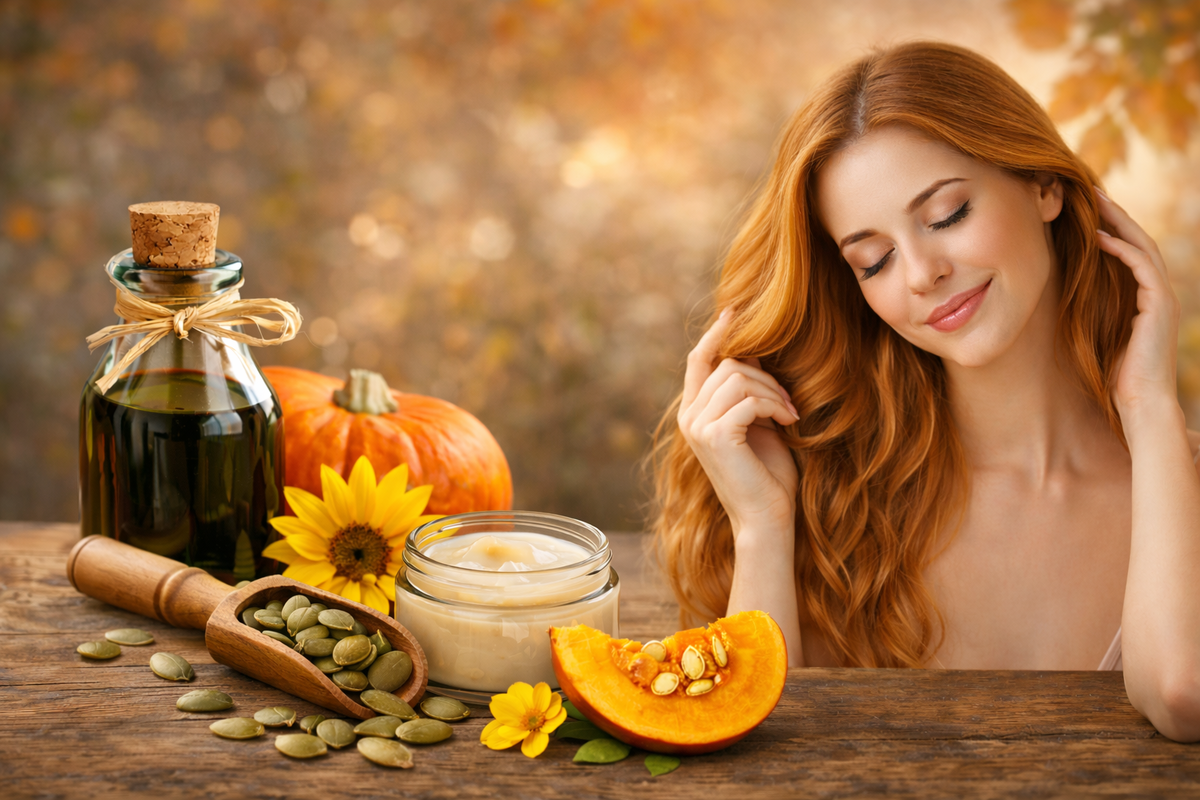 Тыквенное масло для ухода за волосами