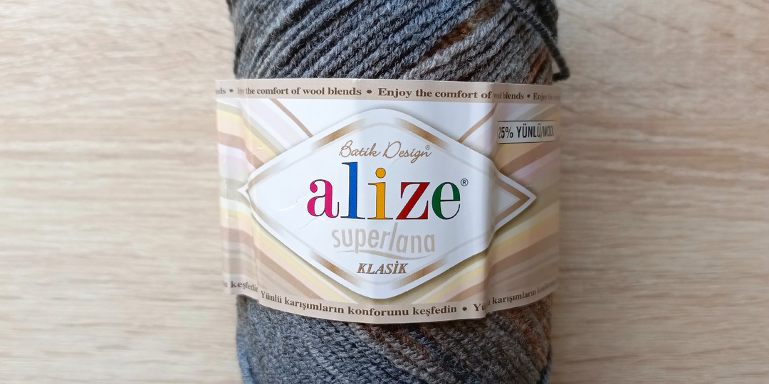 Обзор пряжи Alize Superlana Klasik Batik, как выглядит и что я с нее связала